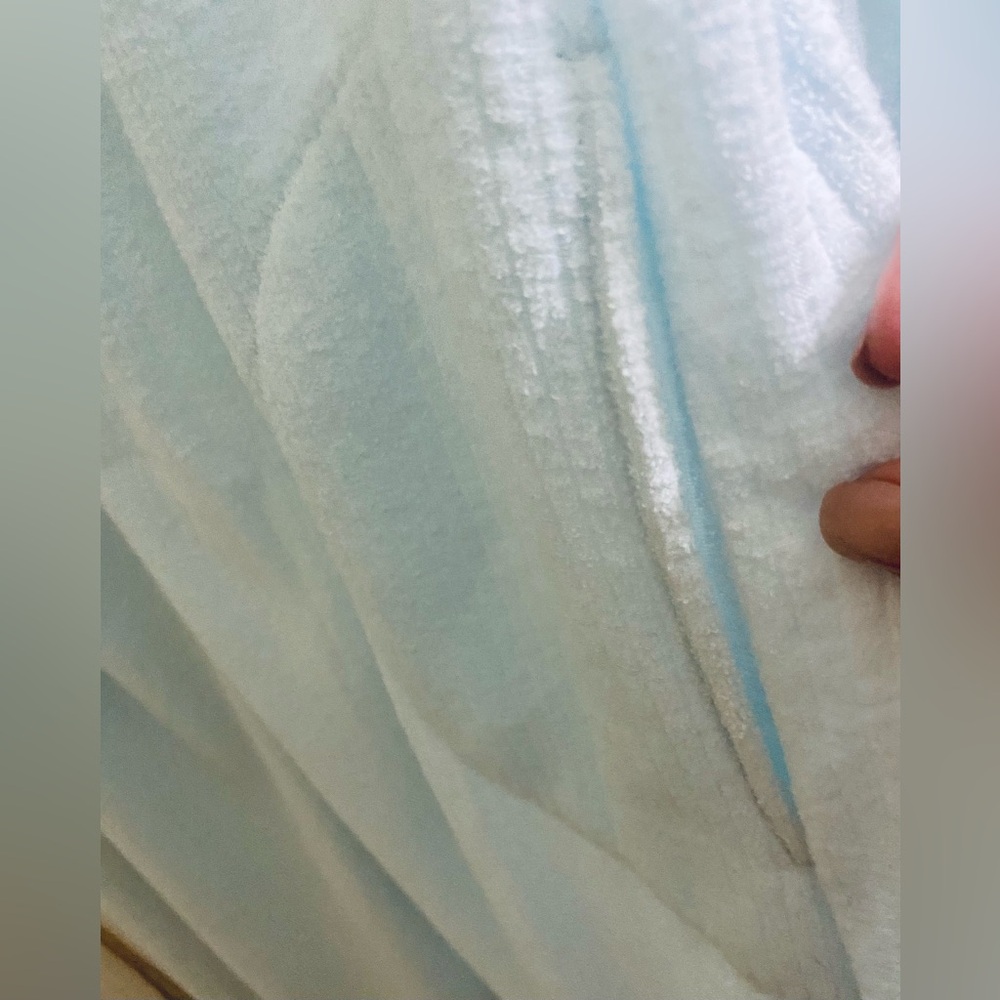 Miss Elaine Soft Blue Robe - Picture 5 of 6